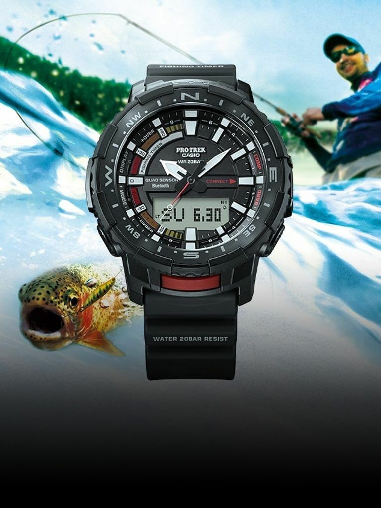 Casio PRO TREK PRT-B70-1 藍牙 四重傳感器 釣魚 手錶 (香港行貨)
