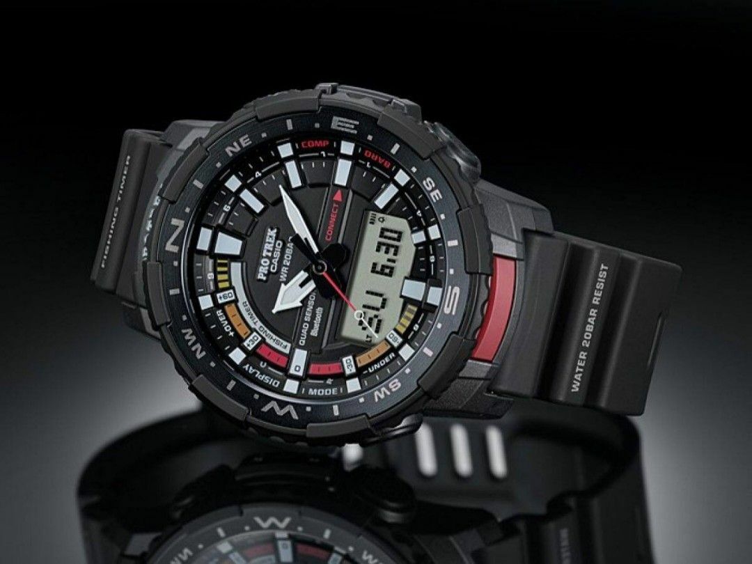 Casio PRO TREK PRT-B70-1 藍牙 四重傳感器 釣魚 手錶 (香港行貨)