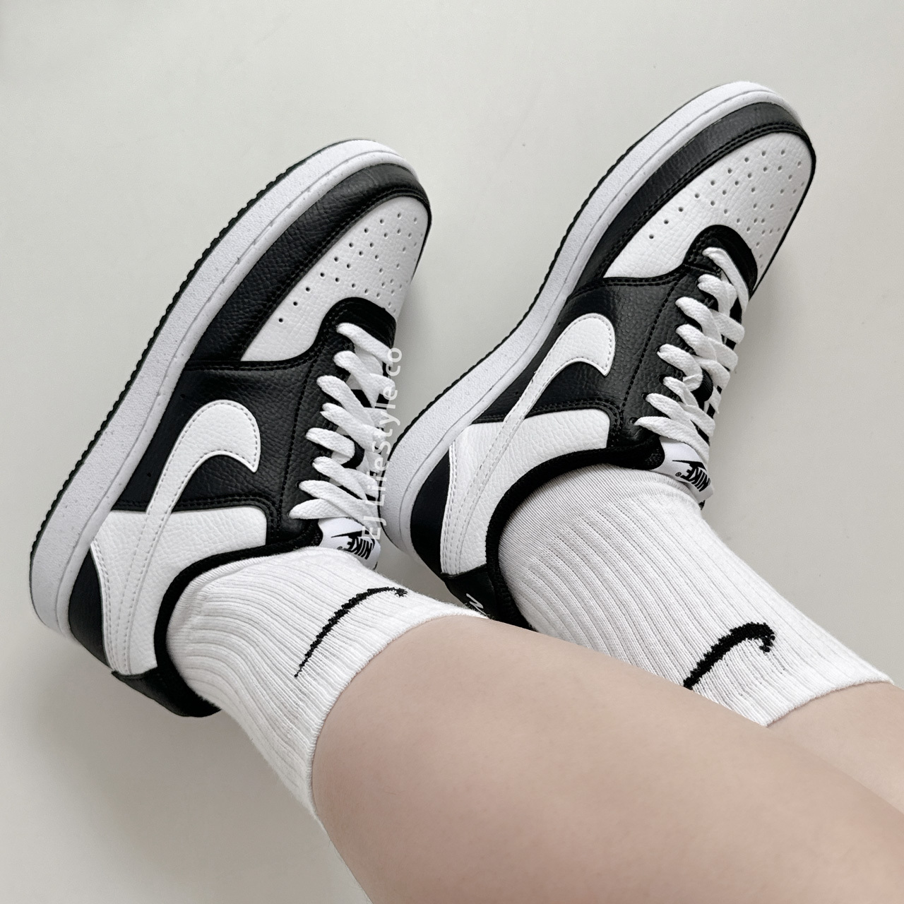 NIKE COURT VISION LO NN 熊貓 黑白 荔枝皮 女鞋 DH3158-003 / 調貨