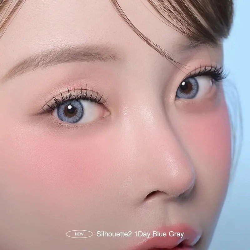 [日拋]LensVery Silhouette 2 1 Day Blue Gray｜日拋彩妝隱形眼鏡｜每盒10片