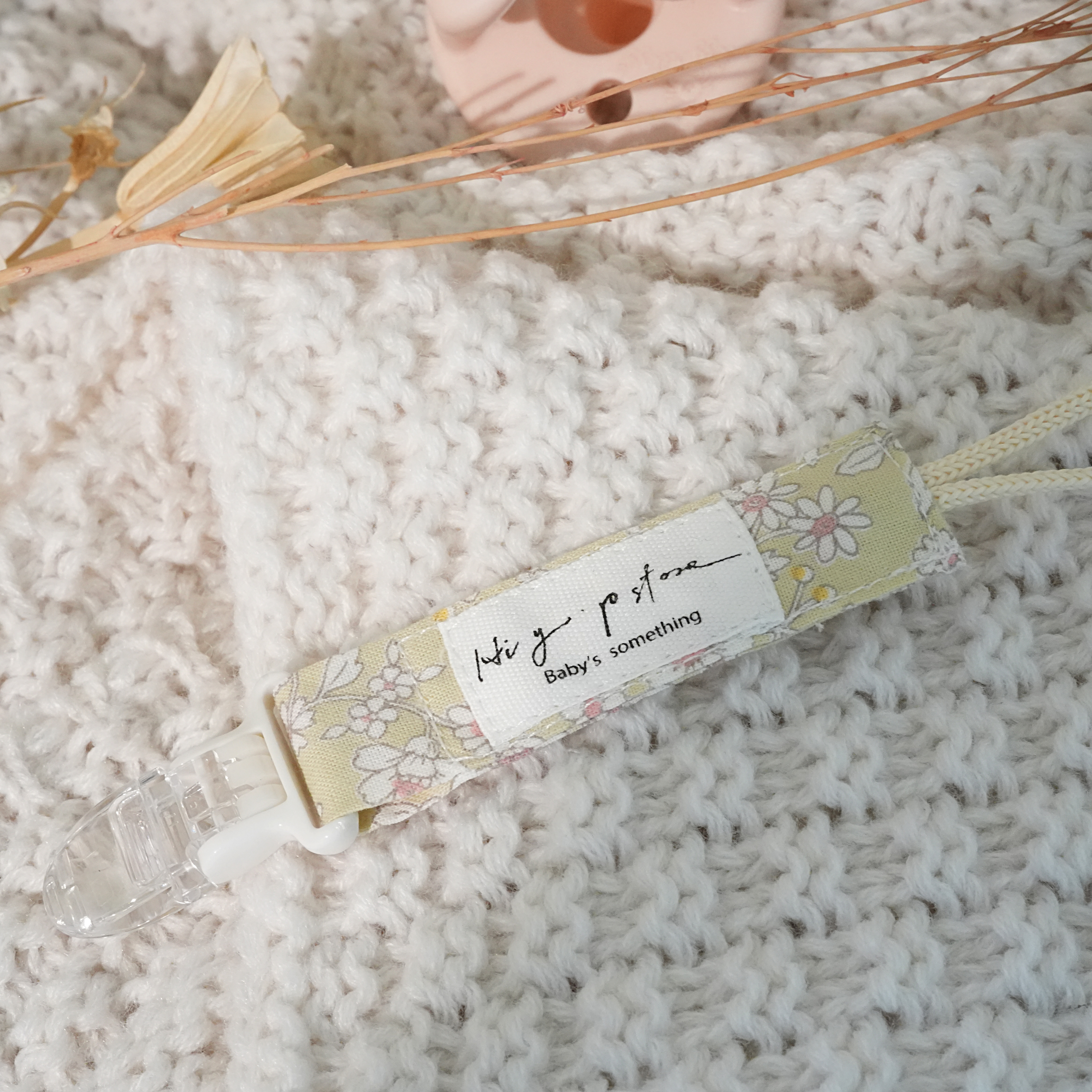 Hi Y.P store-短版鱷魚夾-淡雅花藤