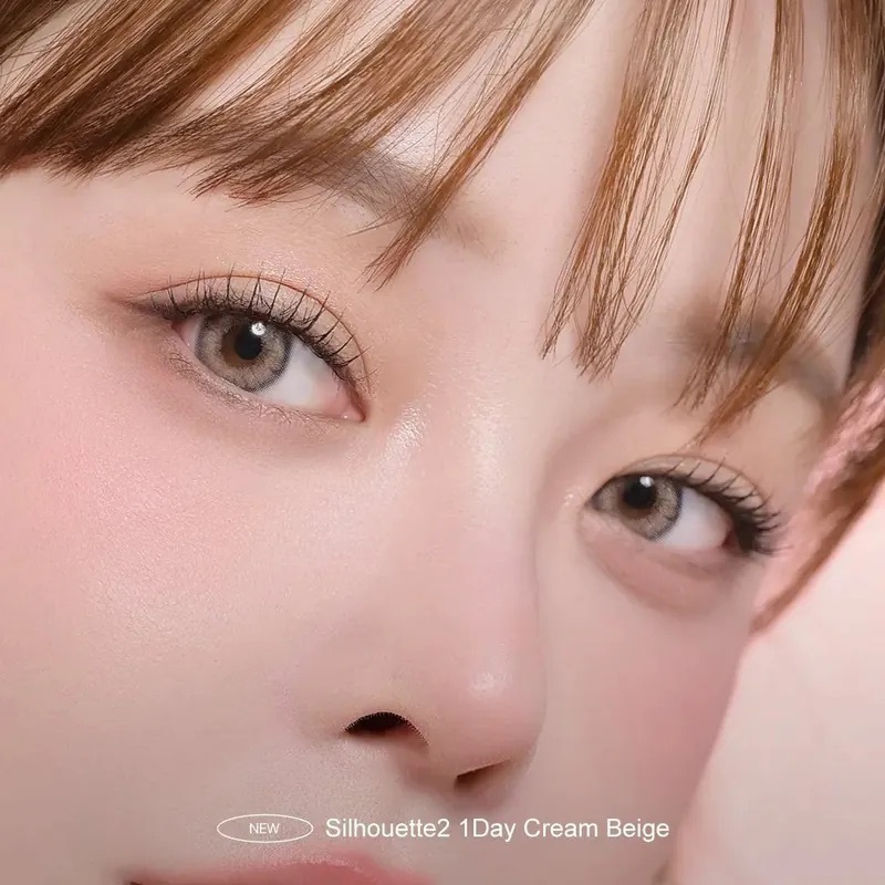 [日拋]LensVery Silhouette 2 1 Day Cream Beige｜日拋彩妝隱形眼鏡｜每盒10片