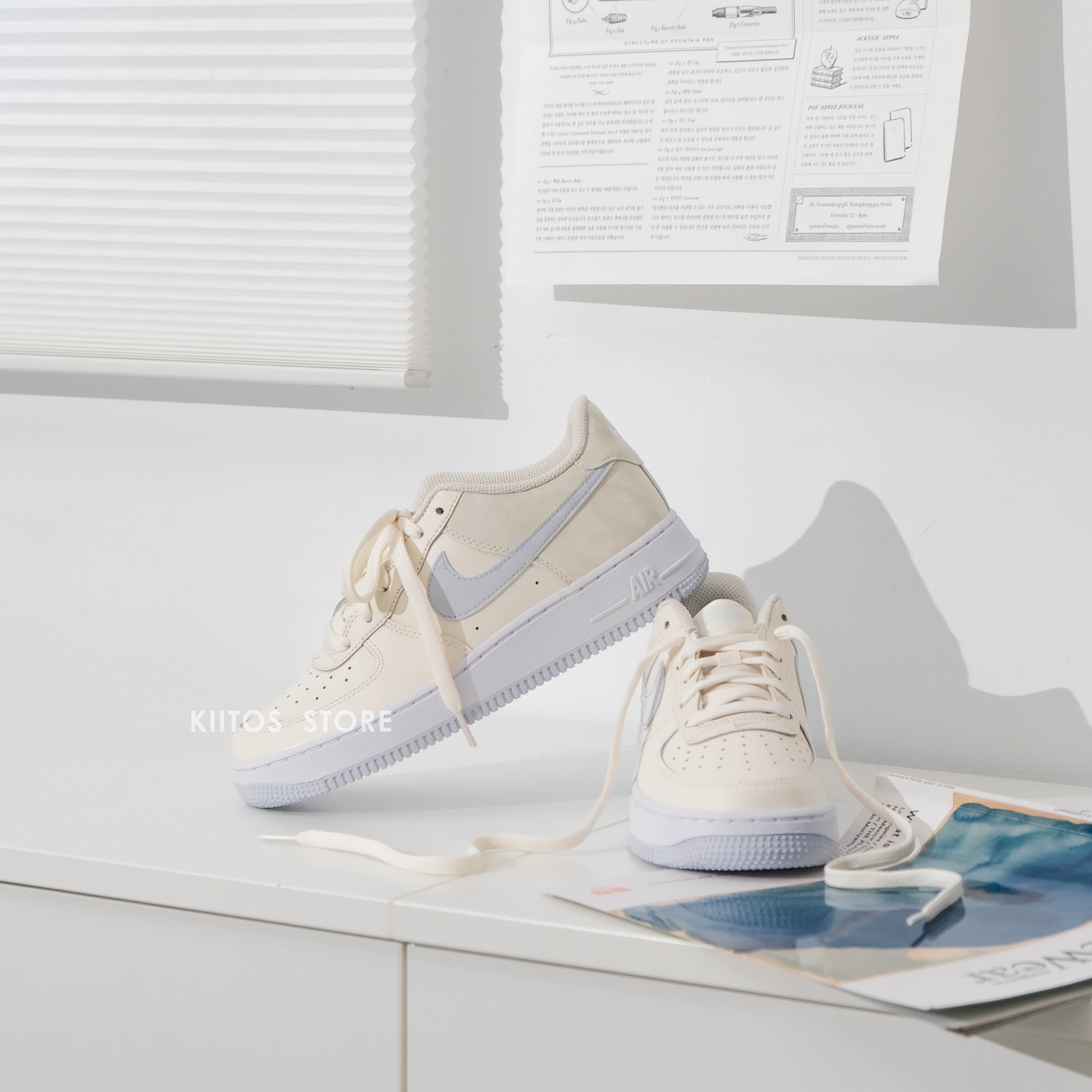 Nike Air Force 1 'Pale Ivory Sea Glass' GS 月光碎冰藍 CT3839‑110
