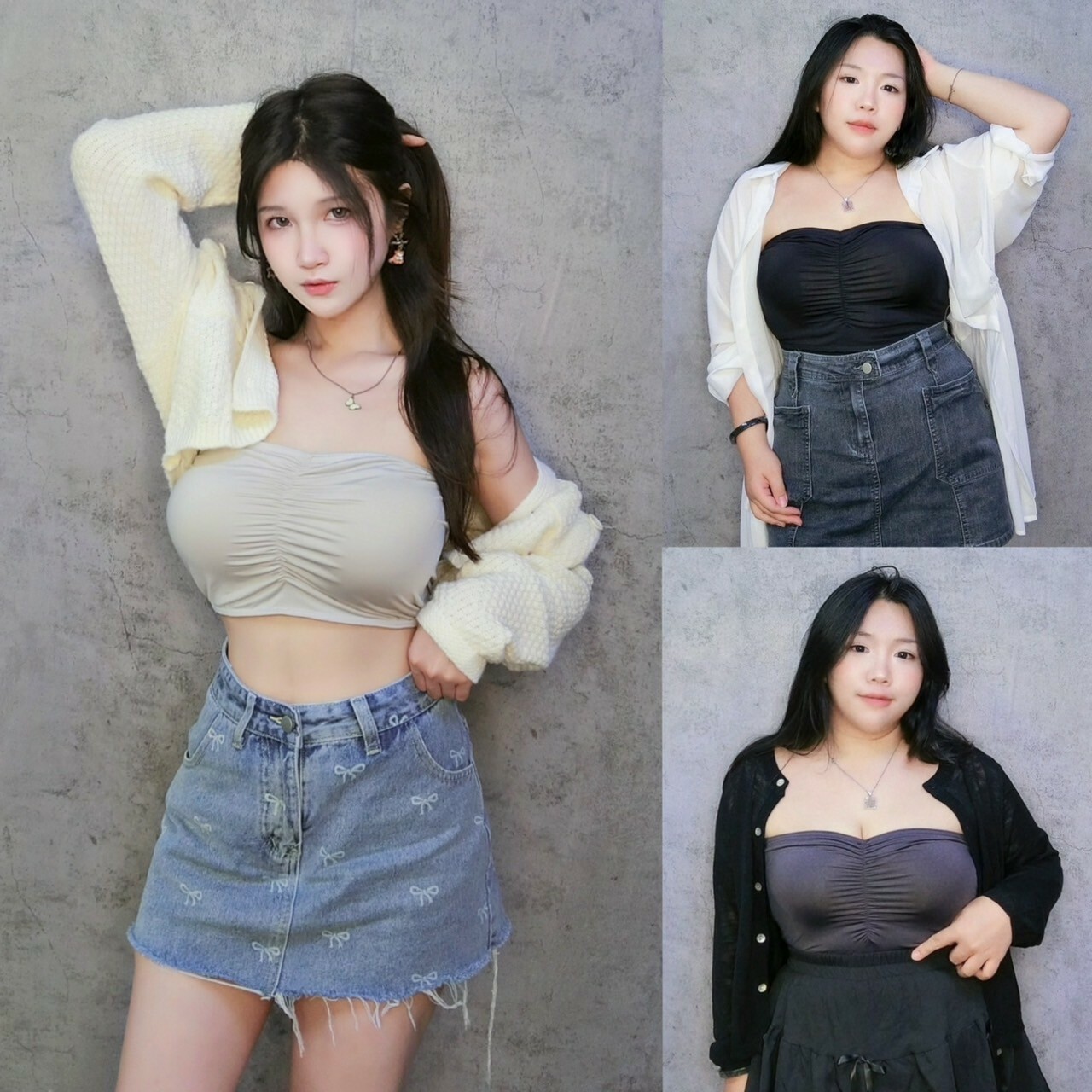 涼感胸抓皺圓杯平口背心