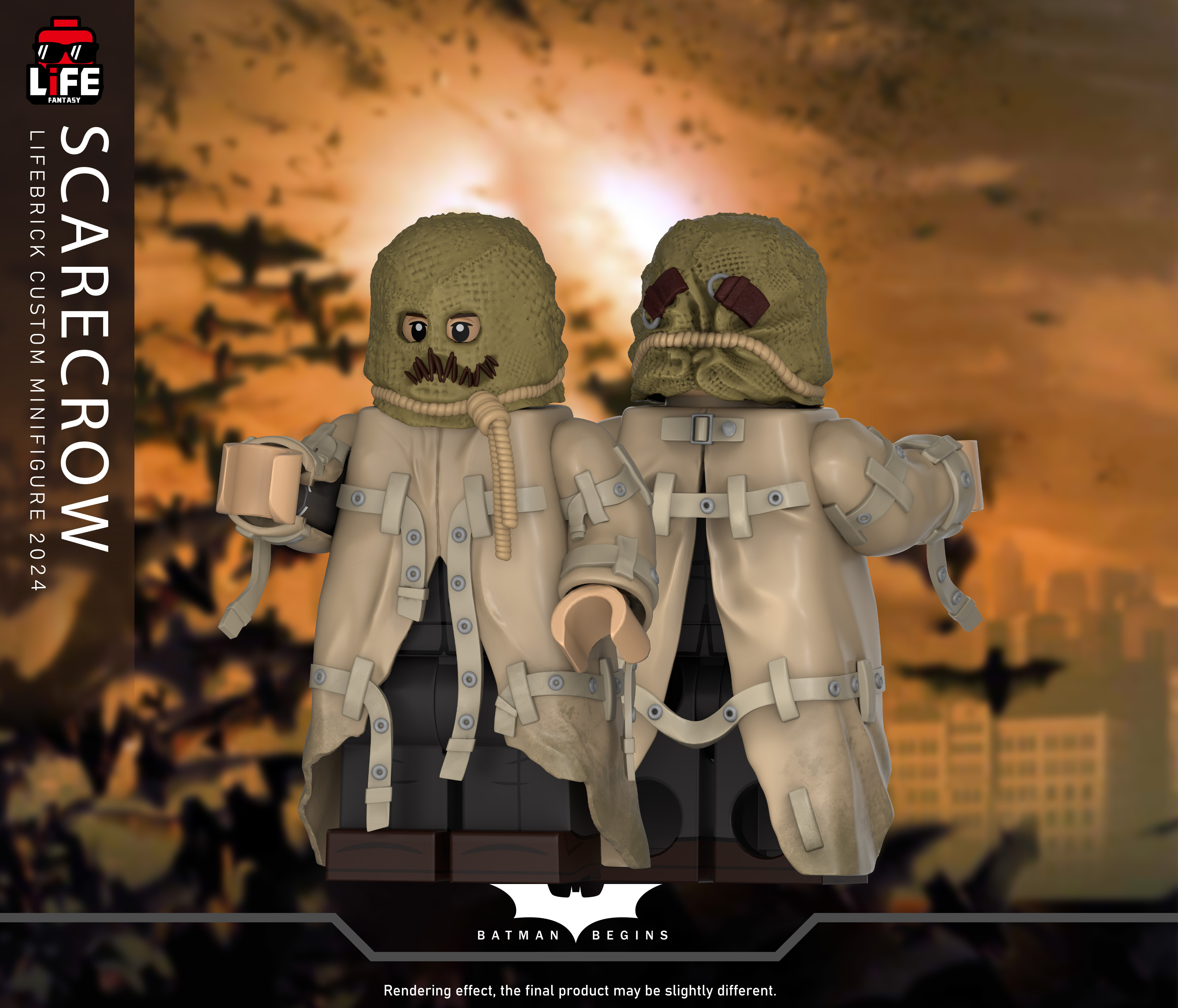 [Life Brick][In Stock] Scarecrow [PADprinted]