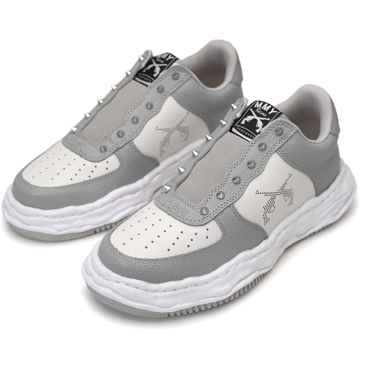 [現貨] roarguns X MIHARA WAYNE OG SOLE STUDES LEATHER SHOES "GREY"| C11FW706