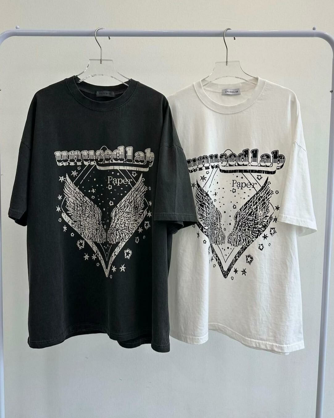 英文字圖案短袖Tee UNUSED-008T