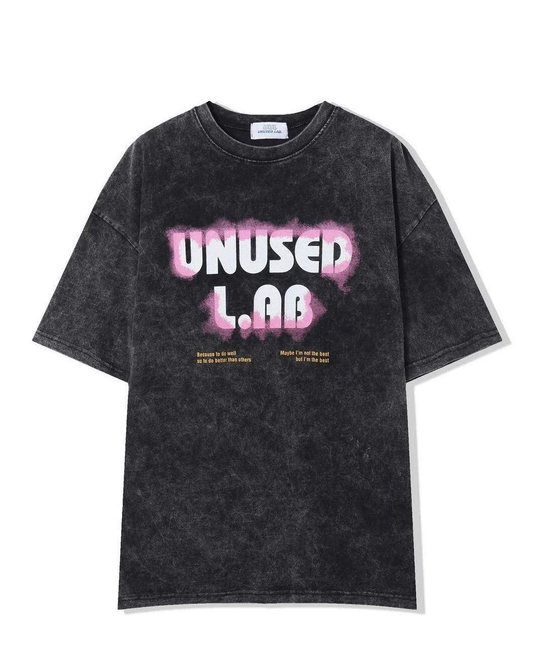 洗水英文字短袖Tee UNUSED-003T