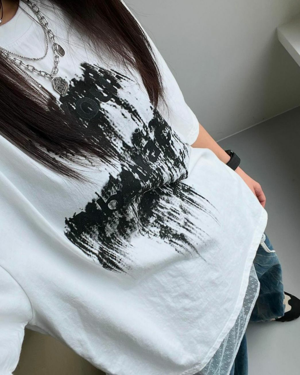 英文字短袖Tee UNUSED-007T