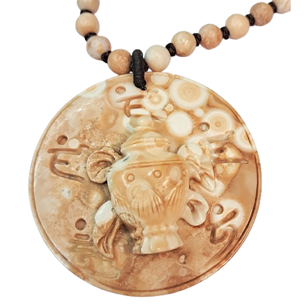 寶瓶八吉祥龍宮舍利能量石項鍊A9【十方】139858