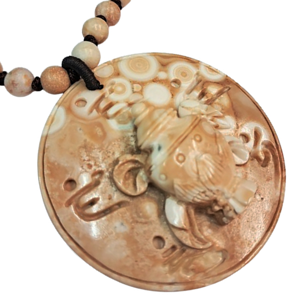 寶瓶八吉祥龍宮舍利能量石項鍊A9【十方】139858