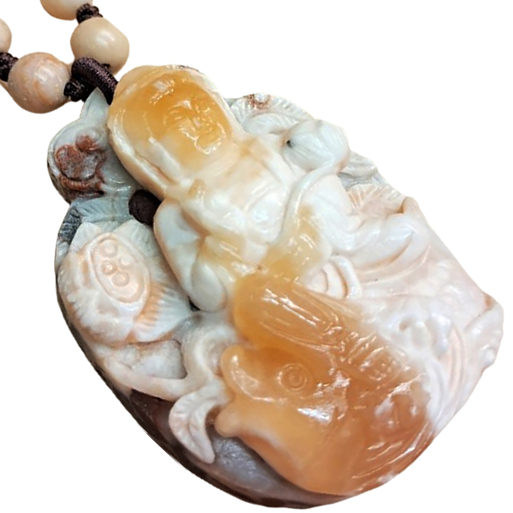 鯉魚觀音極品龍宮舍利項鍊A【十方】140910