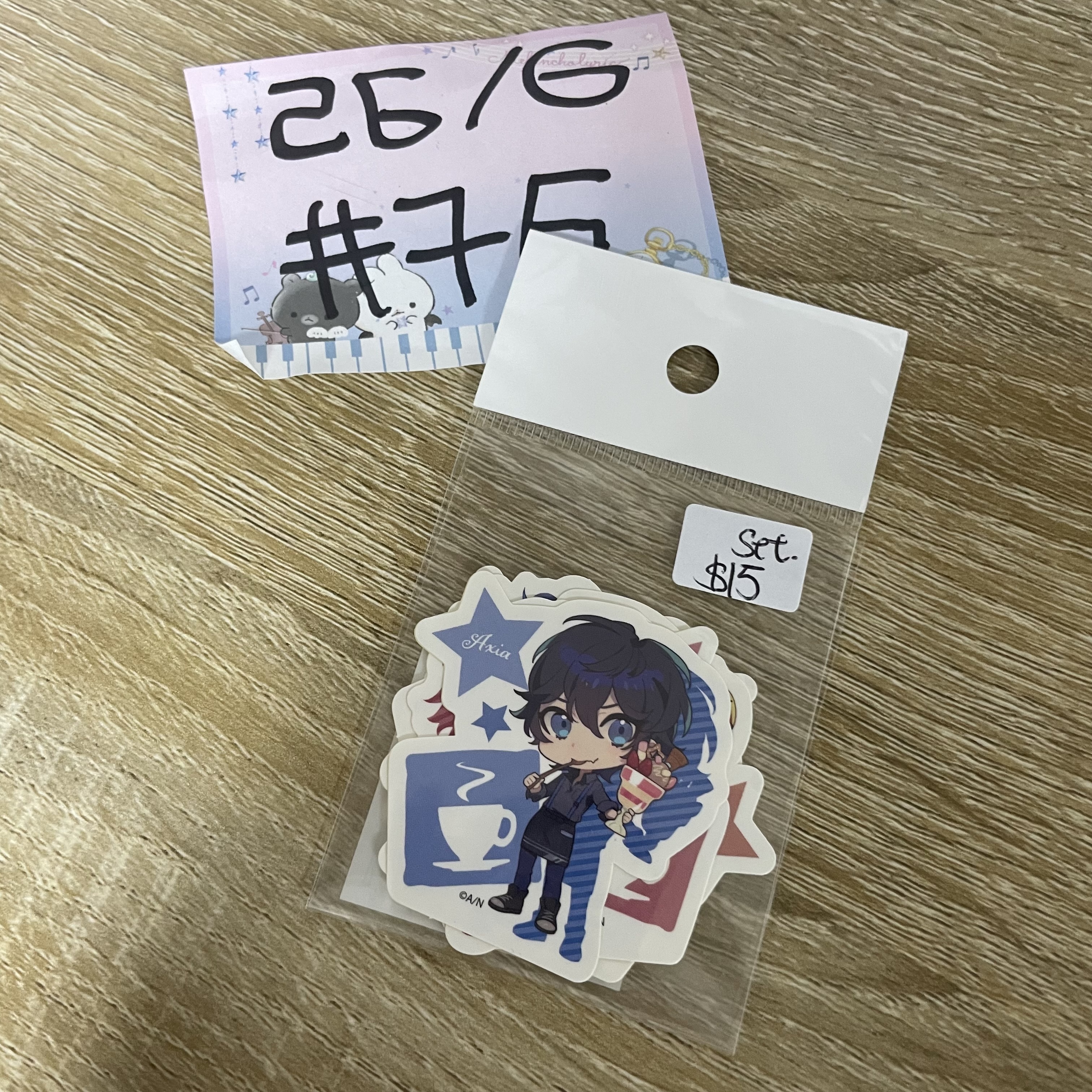 彩虹社 SET 5枚貼紙 JP   #76