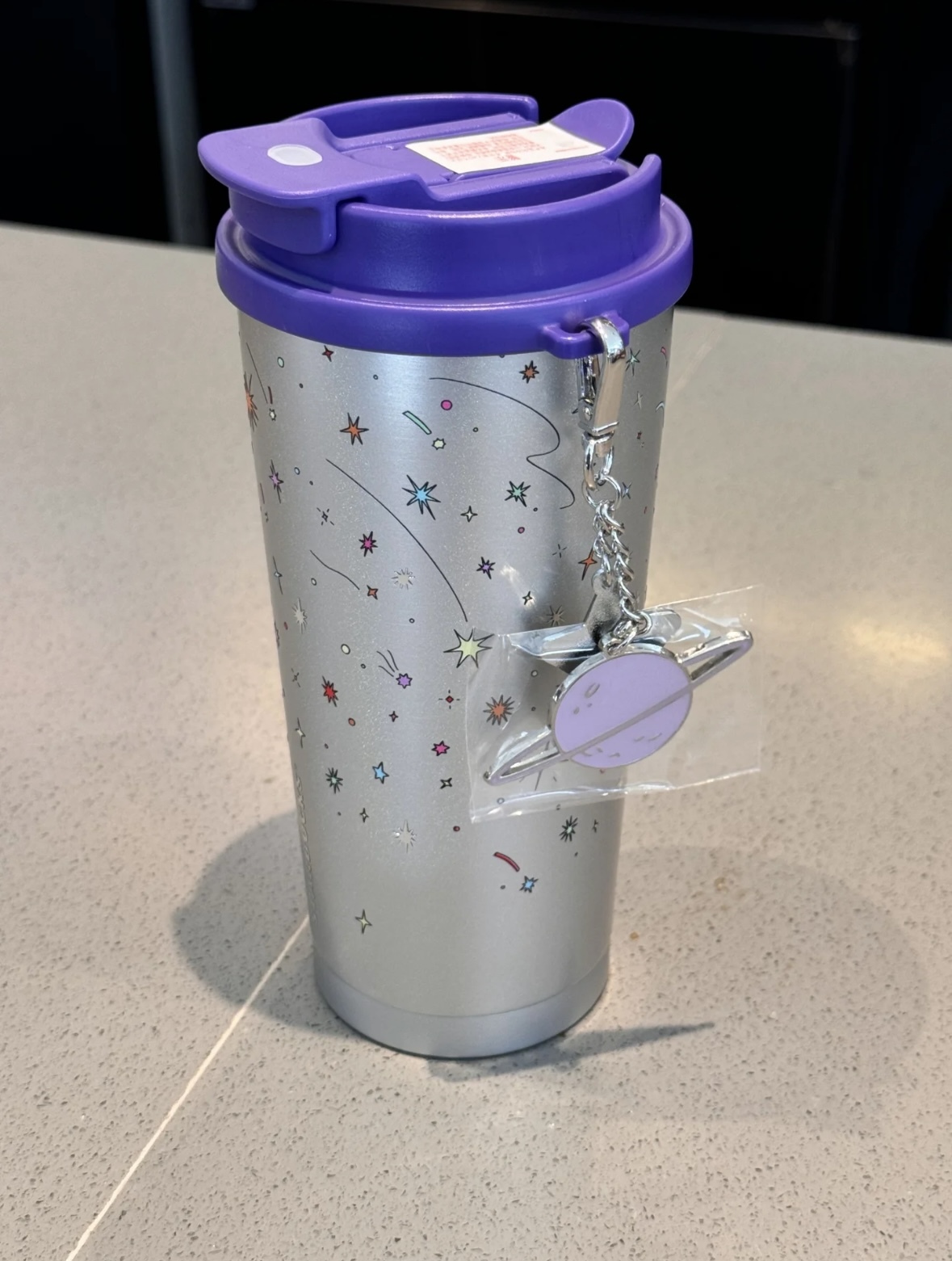 星巴克 Starbucks 海外限定 夏夜星空系列 宇宙飛船 星空 銀色 紫色 Y2K 保溫杯 吸管杯 隨行杯/預購