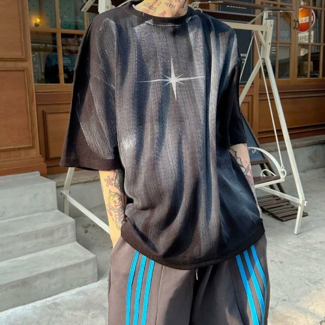 暗紋圖案短袖Tee T5517