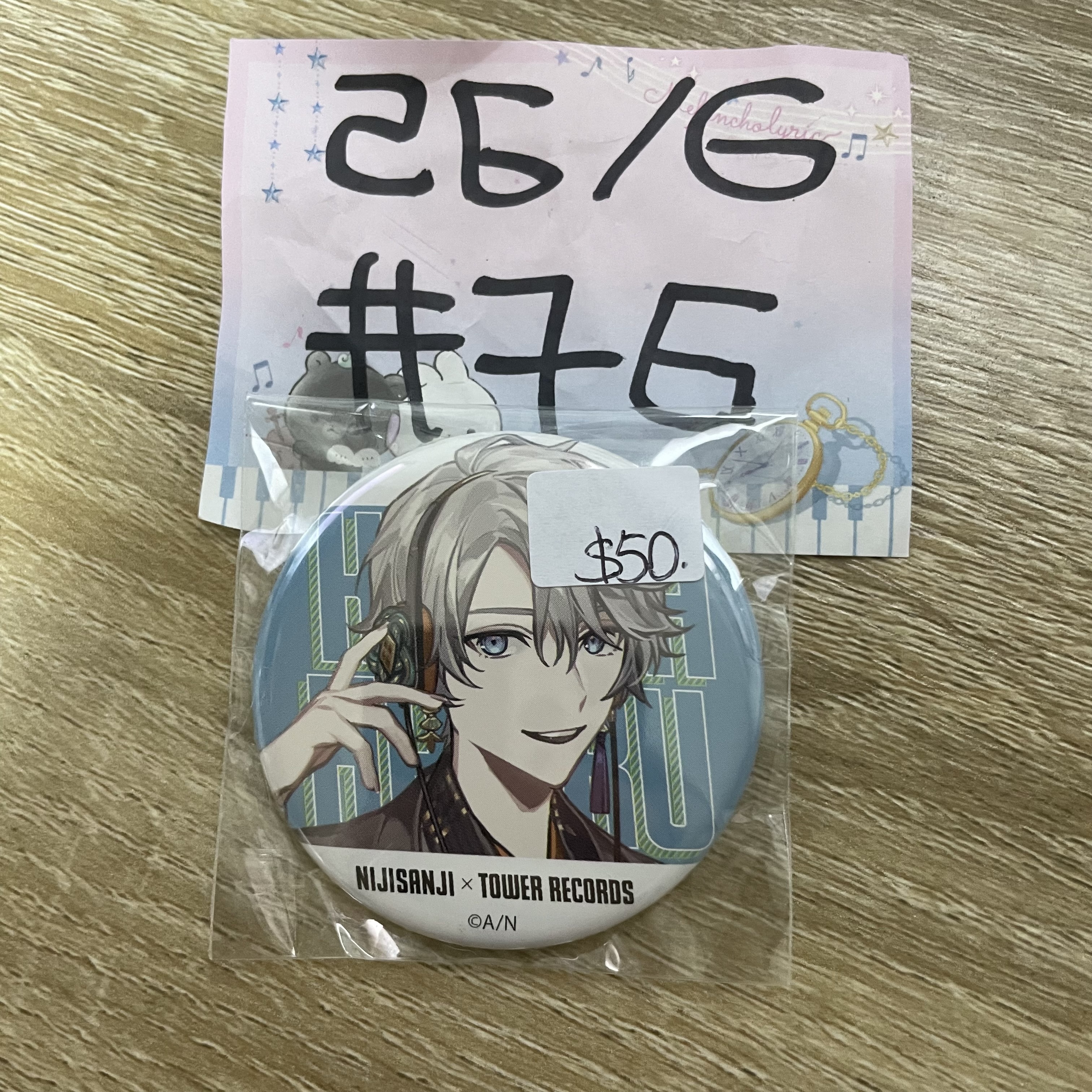 彩虹社 晴 襟章  JP   #76