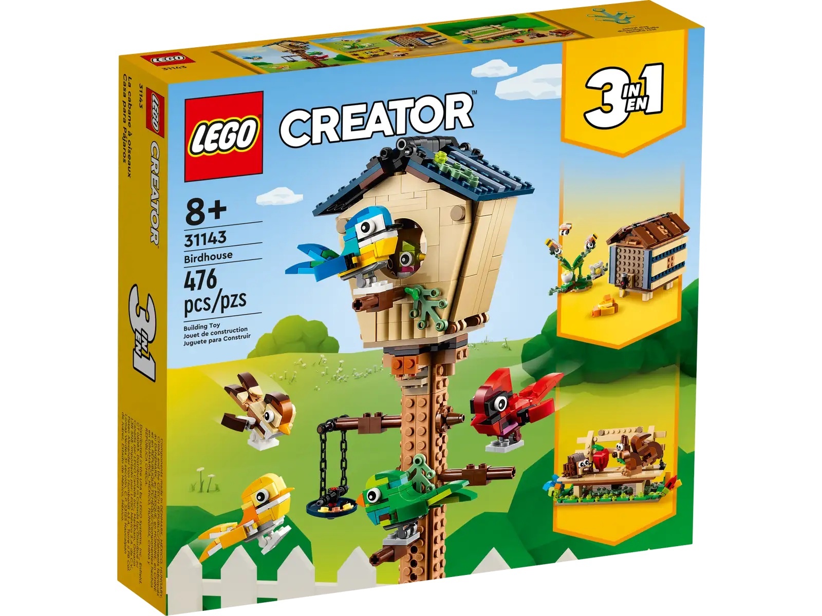 [飛米樂高積木專賣店] LEGO 31143 Creator 3in 1-鳥屋