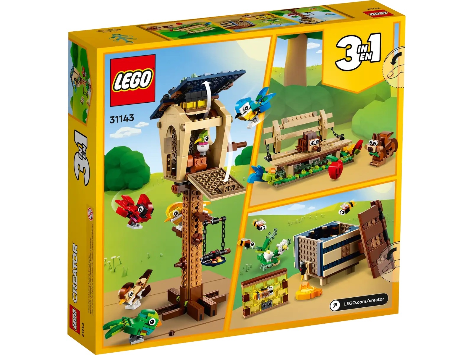 [飛米樂高積木專賣店] LEGO 31143 Creator 3in 1-鳥屋