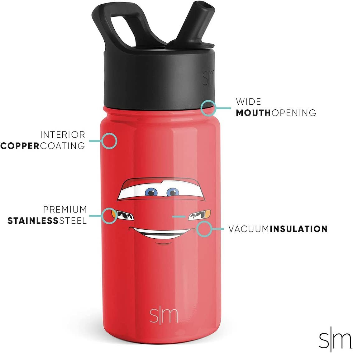 美國 Simple Modern 不鏽鋼吸管保溫水壺 - 反斗車王