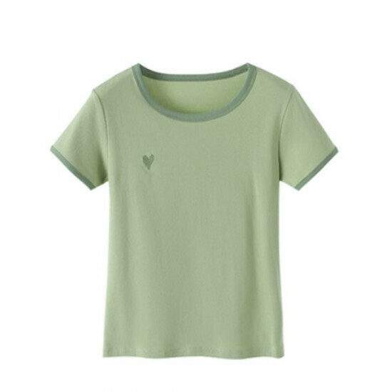 Hot selling summer playful T-shirt [green] [S-2XL size] (please contact customer service to confirm the delivery size after placing the order)
