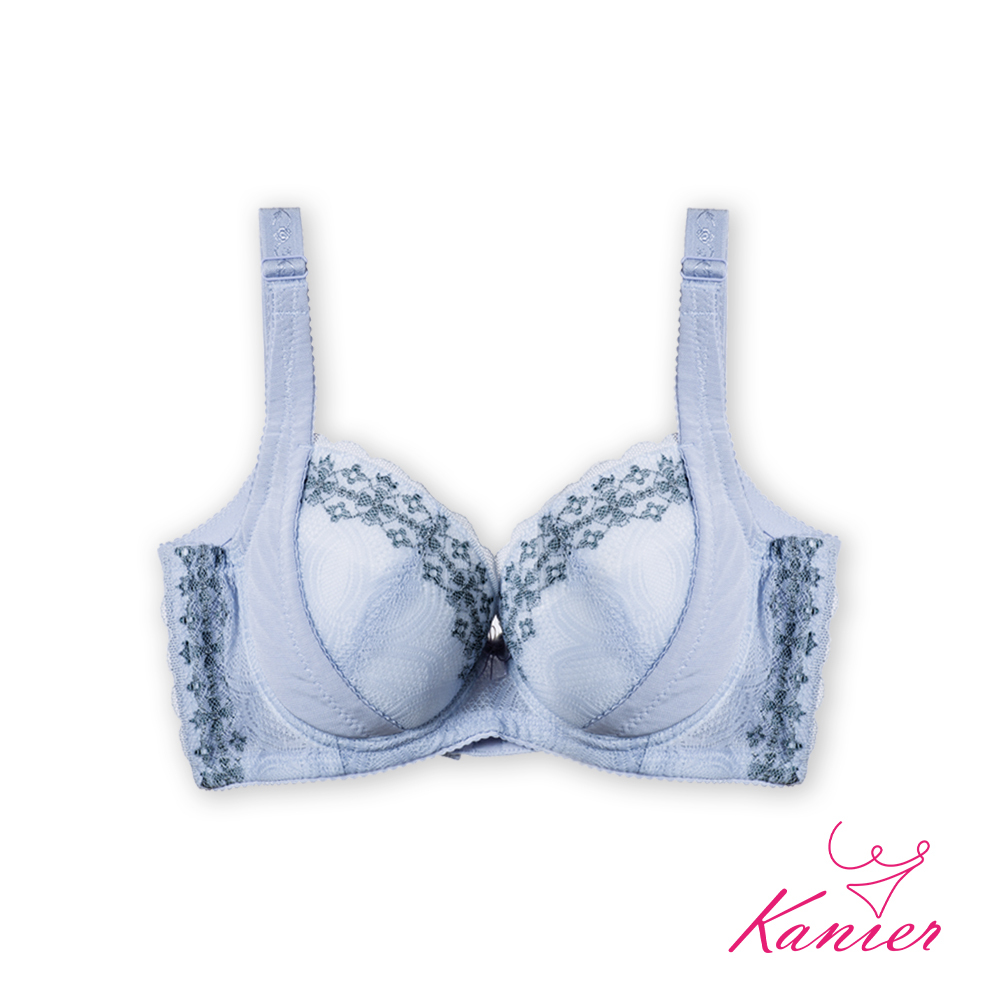 【Kanier卡妮兒】月牙拉拉．內襯夾心機能型內衣【2367 文雅藍 -B / C / D罩杯】