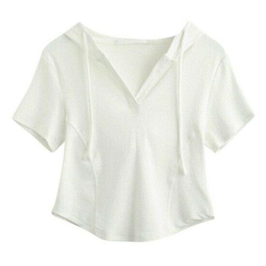 Hot selling hooded short-sleeved T-shirt [white] [M-3XL size] (please contact customer service to confirm the delivery size after placing the order)