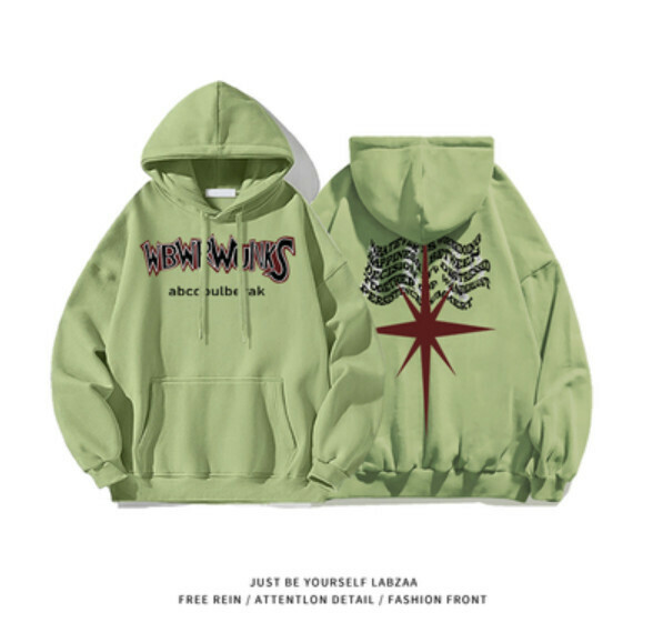 熱賣連帽衛衣【M-3XL】【抹茶綠】(下單後聯絡客服確認發貨尺碼) 