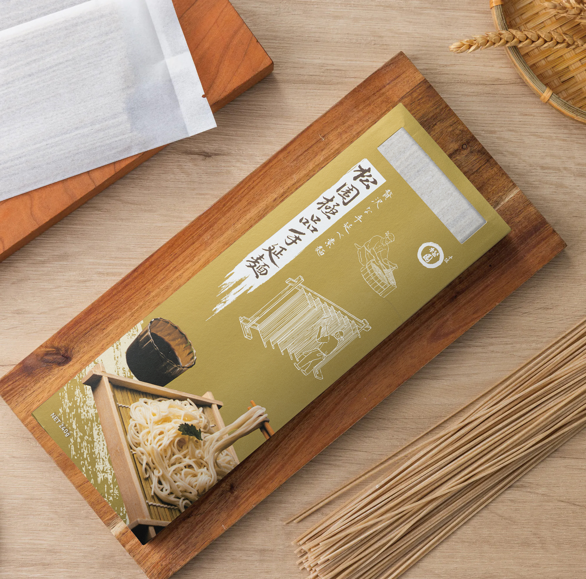 松園極品職人製麵｜叄人前蕎麥麵 (3入)