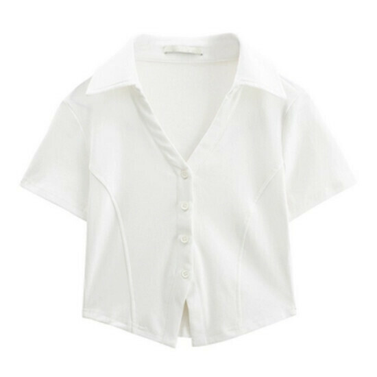 Hot selling irregular short-sleeved T-shirt [white] [M-2XL size] (please contact customer service to confirm the delivery size after placing the order)