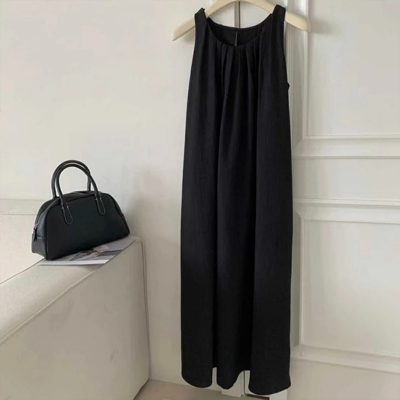 Hot selling sleeveless vest dress (black size S-L) (please contact customer service to confirm the delivery size after placing the order)