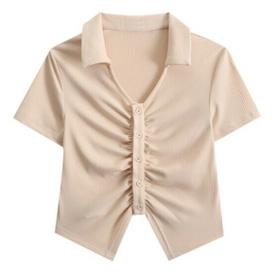 Hot selling navel-baring short-sleeved T-shirt [light pink] [M-3XL size] (please contact customer service to confirm the delivery size after placing the order)