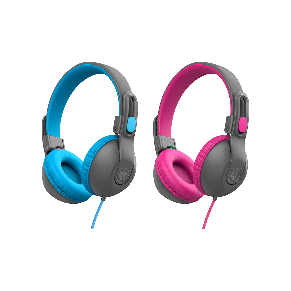 Jlab Jbuddies Studio 2 Cuffie Wireless E Cablate Per Bambini Grigio Blu 0810119071217 Jlab Jbuddies Studio 2 Cuffie Wireless E Cablate Per Bambini Grigio Blu 0810119071217