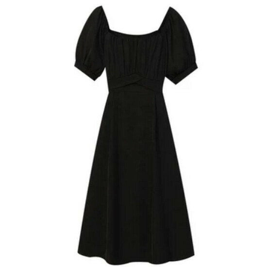 Hot seller collar dress [black] [L-4XL size] (please contact customer service to confirm the delivery size after placing the order)