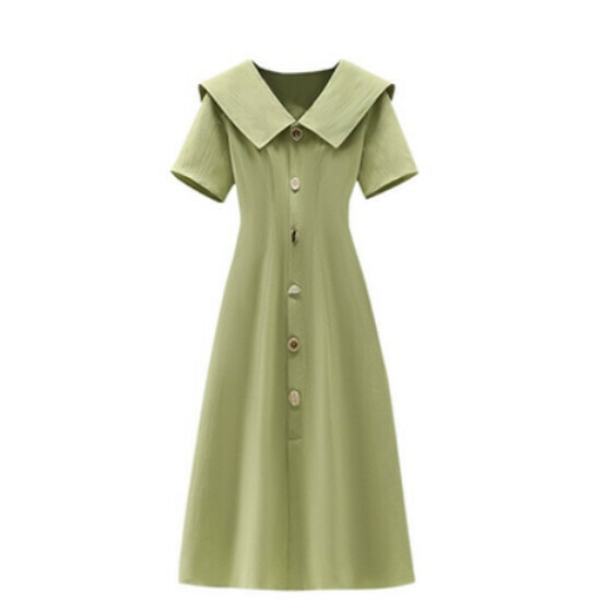 Hot selling flesh-covering dress [fruit green] [M-4XL] (please contact customer service to confirm the delivery size after placing the order)