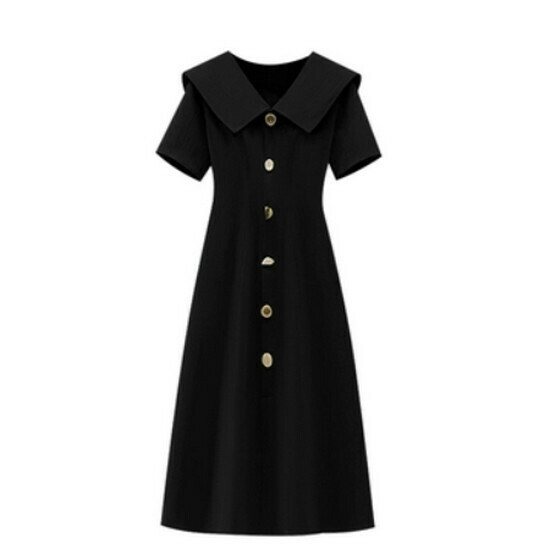 Hot selling flesh-covering dress [black] [M-4XL size] (please contact customer service to confirm the delivery size after placing the order)