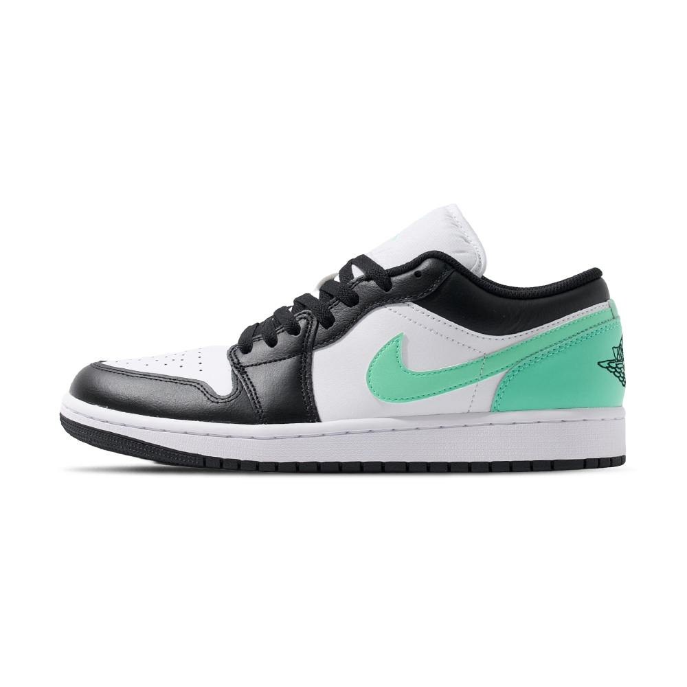 Nike Air Jordan 1 Low Green Glow 男 黑白綠 AJ1 喬丹 休閒鞋 553558-131