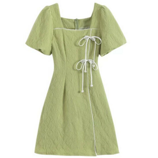 Hot selling improved cheongsam dress [light green] [S-3XL] (please contact customer service to confirm the delivery size after placing the order)