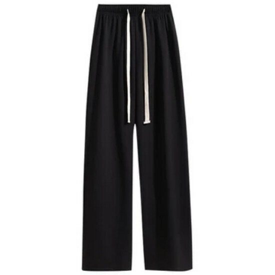 Hot Selling Elastic High Waist Draped Pants [Black] [S-3XL] (Please contact customer service to confirm the delivery size after placing the order)