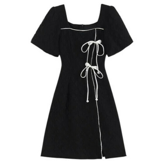Hot selling improved cheongsam dress [black] [S-3XL size] (please contact customer service to confirm the delivery size after placing the order)