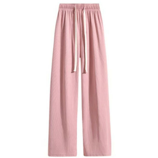 Hot Selling Elastic High Waist Draped Pants [Pink] [S-3XL] (Please contact customer service to confirm the delivery size after placing the order)