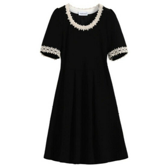 Hot selling beaded dress [black (long)] [L-4XL size] (please contact customer service to confirm the delivery size after placing the order)
