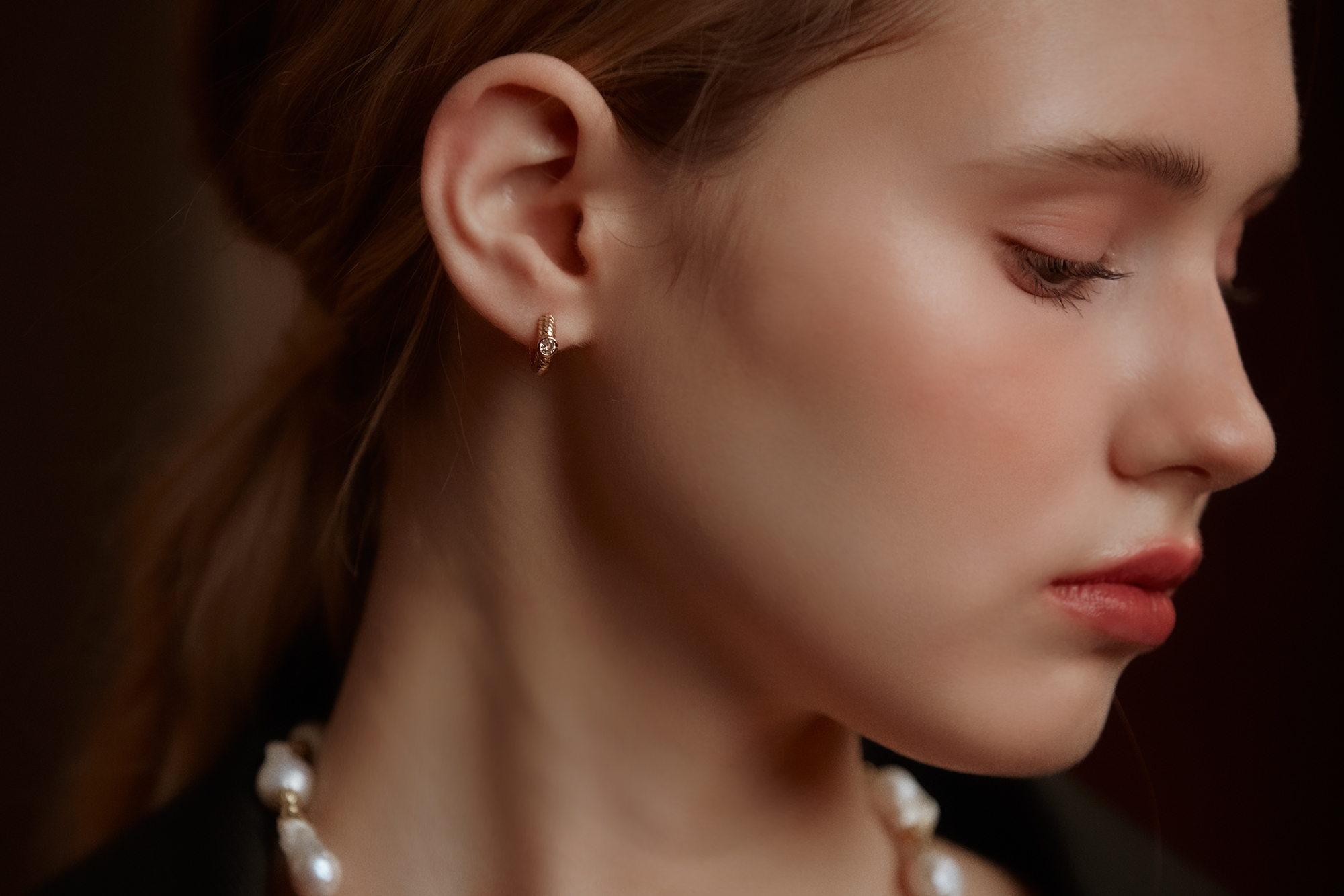 18KGP 一隅幽靜耳環