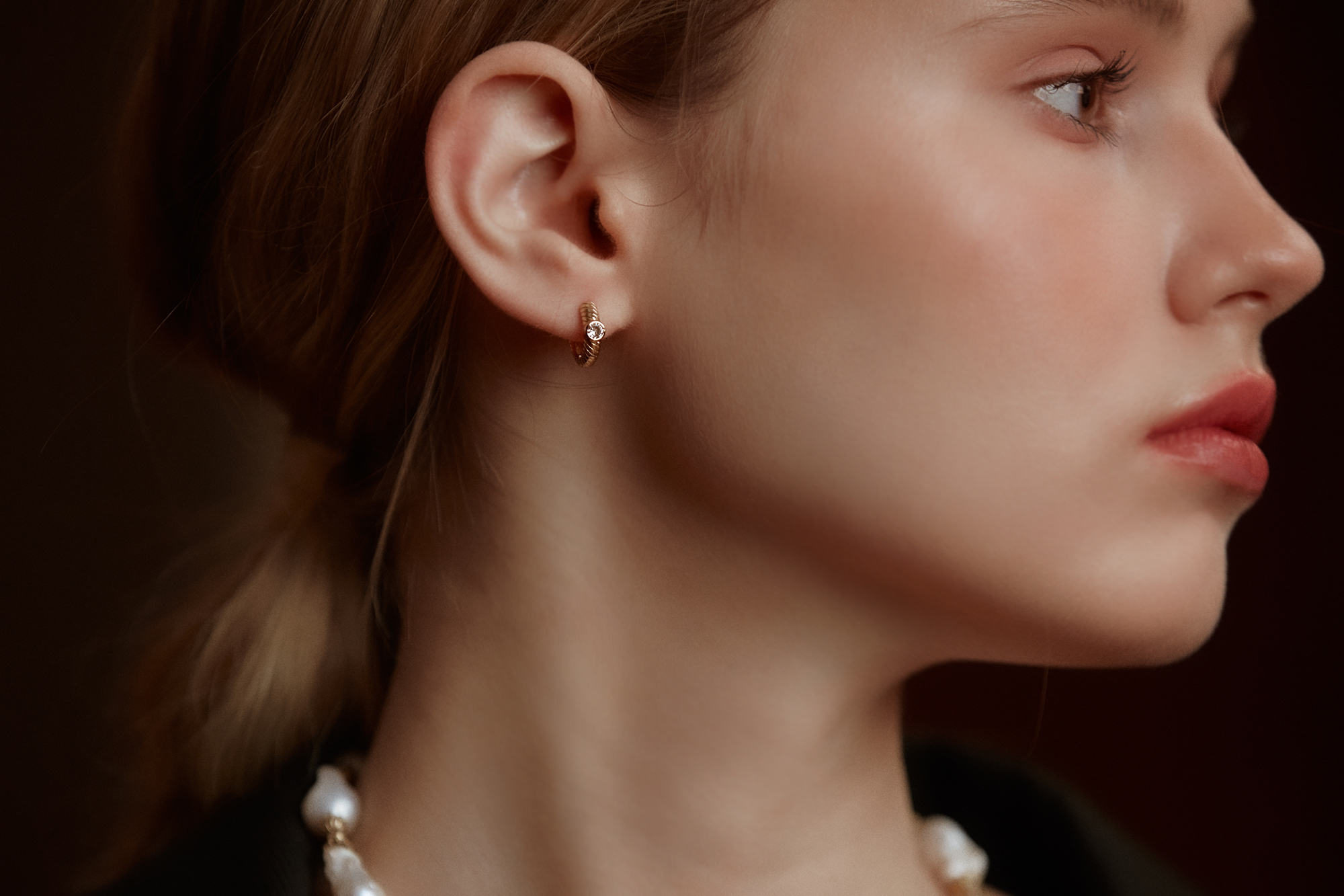 黃銅飾品,黃銅,簡約,氣質,耳圈,耳環,18K金,18KGP