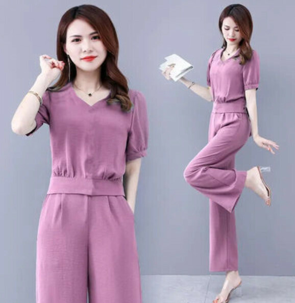 Fashionable Goddess Fan Set [Purple Pink] (Size: S-2XL) (Contact customer service to confirm the shipping size after placing an order)