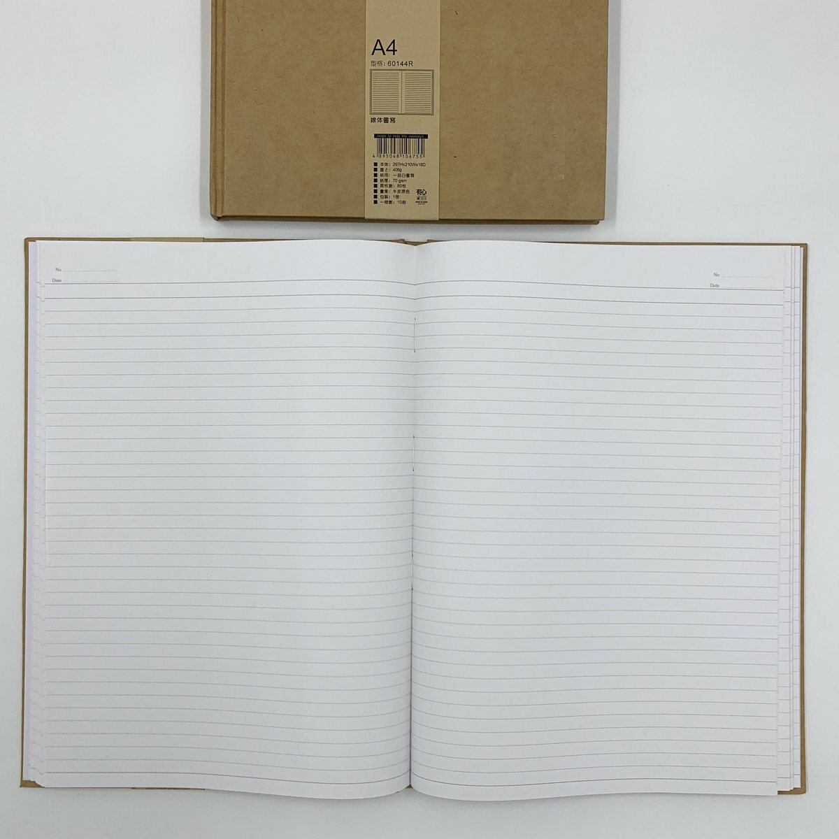 #60144R A4 精裝穿線 行線筆記簿 - 1本