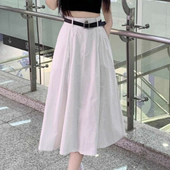 Hot selling work skirt + belt [white] [S-XL] (please contact customer service to confirm the delivery size after placing the order)