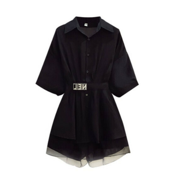 Hot selling shirt + shorts set [black] [M-4XL size] (please contact customer service to confirm the delivery size after placing the order)