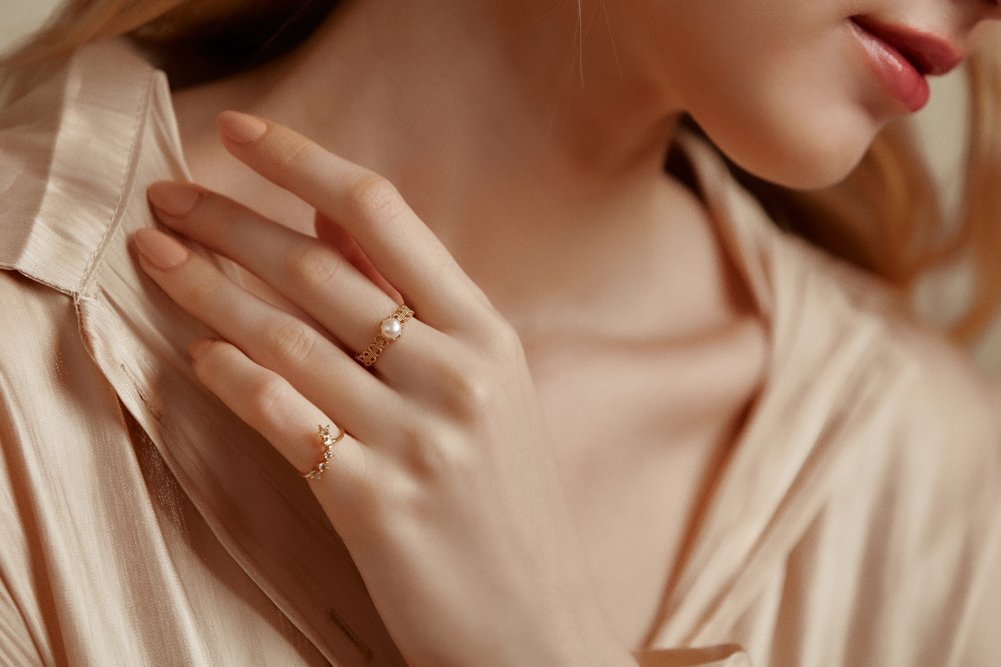 18KGP 繁星璀璨戒指