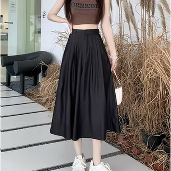 Hot selling denim skirt [black] [S-XL size] (please contact customer service to confirm the delivery size after placing the order)