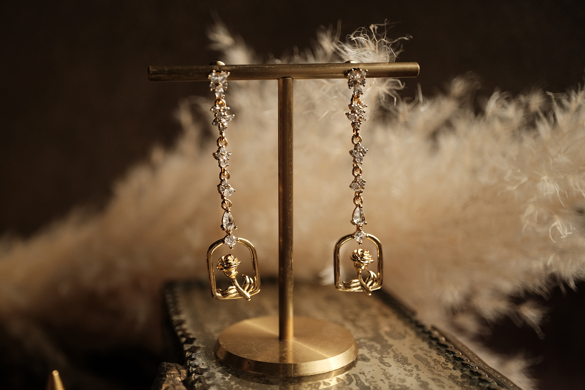 18KGP 一縷溫柔耳環